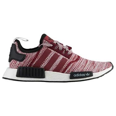 Imagem de adidas Men's Originals NMD R1 Collegiate Burgundy/White/Black Mesh Running Shoes 11 M US