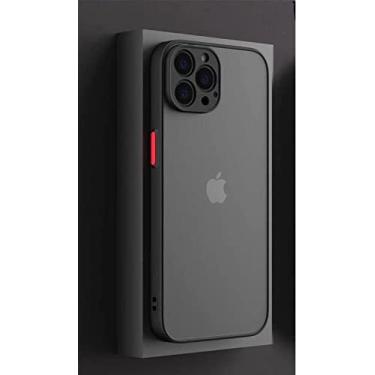 Imagem de Premium Case Capa Capinha Preta Translúcida Ultra Resistente com Proteção de Câmera Fina e Elegante de Compatível Com iPhone 14 6.1'',iPhone 14 Pro 6.1'', iPhone 14 Pro Max 6.7'',