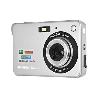Imagem de ZEYUAN Câmera digital portátil 1080 p filmadora de vídeo 48mp anti-vibração 8x zoom 2,7 polegadas tela lcd face detact captura de sorriso bateria de lítio embutida com bolsa de transporte alça de pulso para