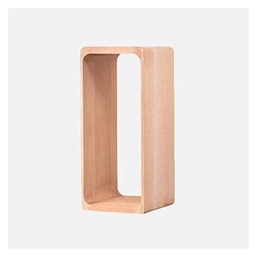 Imagem de KIZQYN Suporte de impressora de suporte, armazenamento de mesa multiuso de madeira, suporte de mesa para impressora, armazenamento portátil, impressora de mesa de três tamanhos (tamanho: G)