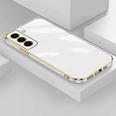 Imagem de Capa de telefone quadrada de revestimento de luxo para Samsung S22 Ultra S21 Plus s21 FE capa para Galaxy S 21 S22 S20 FE capa de silicone macio, 02, para S21