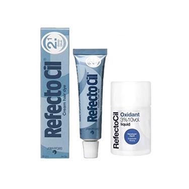 Imagem de Kit Refectocil 1 Tinta + 1 Oxidante N° 2.1 Azul Profundo