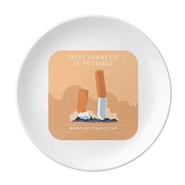 Imagem de Placa decorativa de porcelana Salver para cigarros com logotipo