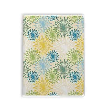 Imagem de Caderno de flores coloridas, dente-de-leão, capa de goma para diário