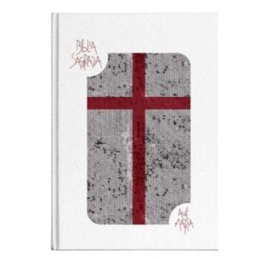 Imagem de Biblia Sagrada Com Lantejoula Branca - Ave Maria