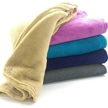 Imagem de Kit 5 Mantas Cobertor Casal Mais Barata - Microfibra