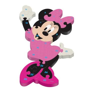Imagem de Quebra-cabeça Infantil 3D Madeira MDF Alfanumérico c/ 26 pcs - Mickey, Toy Mix.