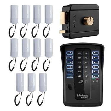 Imagem de Porteiro Eletrônico Coletivo 12 Pontos Intelbras Collective 12 Ramais + 11 Interfones TDMI 300 + Fechadura Elétrica FX 500 Intelbras