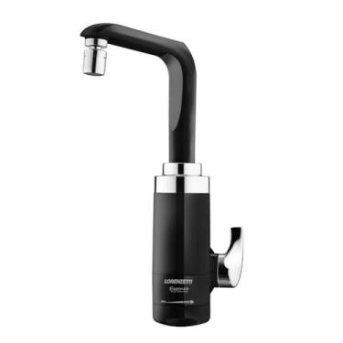 Imagem de Torneira Elétrica Lorenzetti Essence de Parede Preta/Cromada 220v