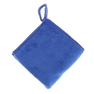 Imagem de kowaku Toalha de taco de bilhar, pano de limpeza de taco de bilhar, toalha portátil de clube de sinuca para suprimentos de clube esportivo de bilhar, azul