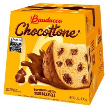 Imagem de Chocottone Bauducco Panetone Com Gotas De Chocolate 400G