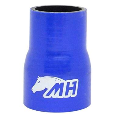 Imagem de Mangote em Silicone Redutor Reto 2-1/2" para 2" polegadas (63mm para 51mm) x 100mm - Azul