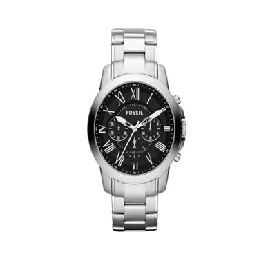Imagem de Relógio Fossil Masculino Grant Prata - FS4736/1PN