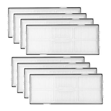Imagem de Filtro HEPA de substituição compatível com acessórios de peças de aspirador de pó Roborock S8/S8+/S8 Pro/G20, 8 peças