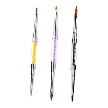 Imagem de DOITOOL 3 Pecas ferramentas de arte de unhas pincel de unhas escova brush ferramentas para unhas caneta de ferramenta de arte de unhas cristal ferramentas de manicure gel