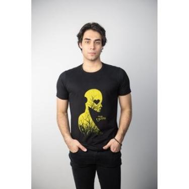 Imagem de Camiseta Me Gusta Coração Caveira Masculina-Masculino