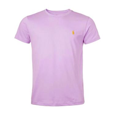 Imagem de Camiseta Ralph Lauren Masculina Custom Fit Lilás-Masculino