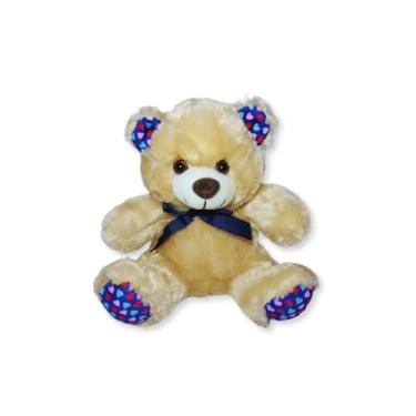 Imagem de Urso de Pelúcia Com Lacinho Fizzy Toys FE7029 Cappuccino Max