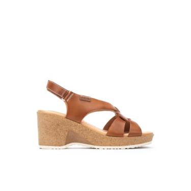 Imagem de PIKOLINOS Sandália anabela feminina Arenales W3b-1518, Brandy, 7