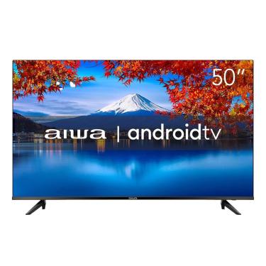Imagem de Smart TV 50” Full HD 4K AIWA 50BL02A com Android TV, Dolby Áudio, HDR10+, Wi-fi, Bluetooth, Comando de Voz, Blue Protect e Borda Ultrafina 