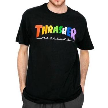 Imagem de Camiseta Masculina Thrasher Magazine Rainbow-Masculino