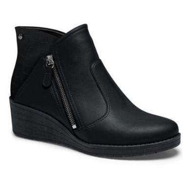 Imagem de Bota Salto Anabela L8467 Feminina - Preta-Feminino