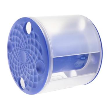 Imagem de kowaku Enrolador de fita para ginástica, cinto de fita para ginástica rítmica, fácil de usar, dispensador de carretel, caixa de armazenamento portátil, AZUL