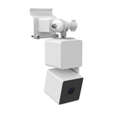 Imagem de Koroao Suporte de revestimento de vinil compatível com câmera Wyze Cam Pan V3 (branco)