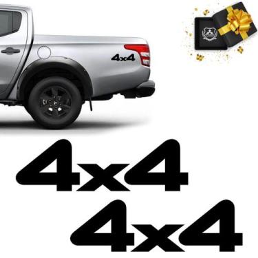 Imagem de Adesivos 4x4 L200 Outdoor 2020 Glx Emblema Lateral Preto - SPORTINOX