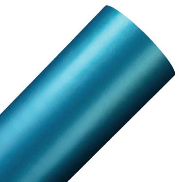 Imagem de Vinil Adesivo Fosco Geladeira Carro Moto Moveis 68cmx5m - Alltak, Blue