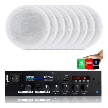 Imagem de Amplificador Som Ambiente 500 Watts Blue 4 Canais - Orion Rc7000bt + A