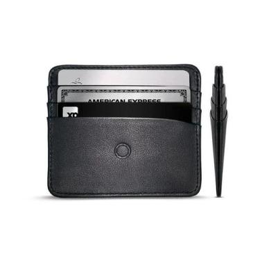 Imagem de Carteira Masculina Slim Couro Legítimo 8 Cartões - Hugo Jobs, Preto