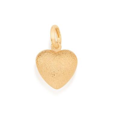 Imagem de Pingente banhado ouro 3x 24k 18k e 22k  feminino coração estilo almofa