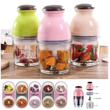 Imagem de Processador de Alimentos Elétrico 600ml Cortador Triturador Legumes Fr