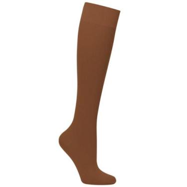 Imagem de Meia Loba Mini Lu 3/4 Fina Fio 20 Básica 5510-001, Cacao, UN