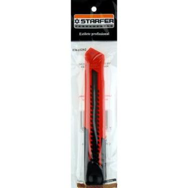 Imagem de Estilete 18 Mm Starfer Profissional Com 24 Peças