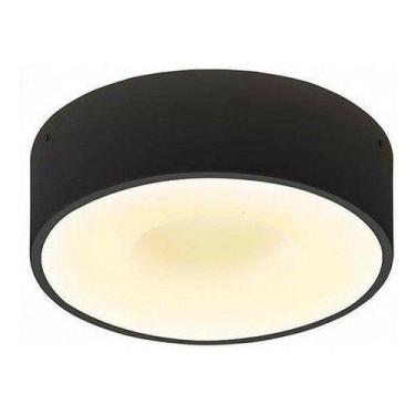 Imagem de Luminária de Teto Plafon Taschibra Sushi LED 40W Preto Fosco, Luz Quen