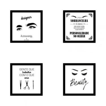 Imagem de Kit De Quadros Decorativos Em Mdf Designer Sobrancelhas 13 - New Decor