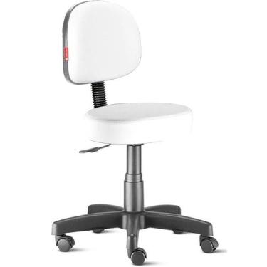 Imagem de Cadeira Mocho Secretária Branco - Conceito Cadeiras, Secretária, Branc