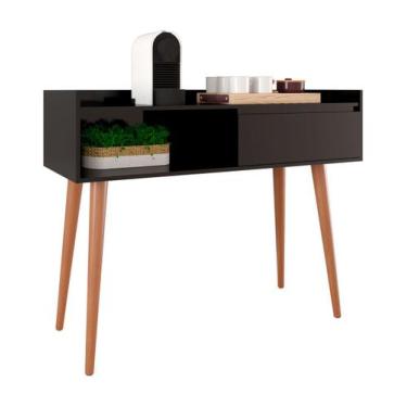 Imagem de Aparador Balcão Retrô Clássico Preto - MoveisAqui