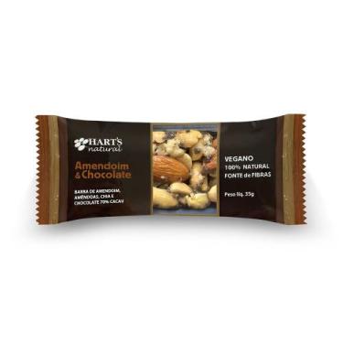 Imagem de Barra Nuts Vegana de Amendoim e Chocolate Hart's Natural 35g