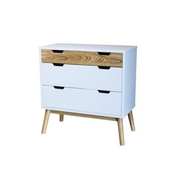 Imagem de Cômoda 3 Gavetas Lara Madeira Maciça-Parpinelli - Móveis Parpinelli, B