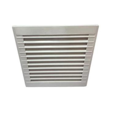 Imagem de Conjunto de grelha e filtro de embutir - 150x150 mm - cinza ral 7035 (