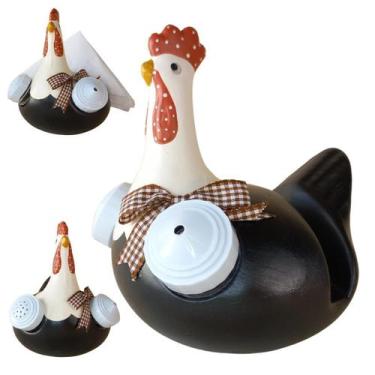 Imagem de Galinha Com Saleiro E Paliteiro Decoração De Cozinha Moderna - OG, PRE