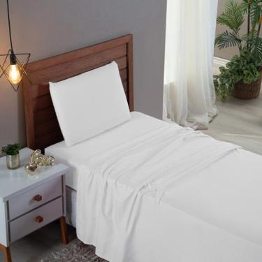 Imagem de Jogo Lençol Solteiro Algodão com Virol 300 Fios 3 peças Cama Box Infan