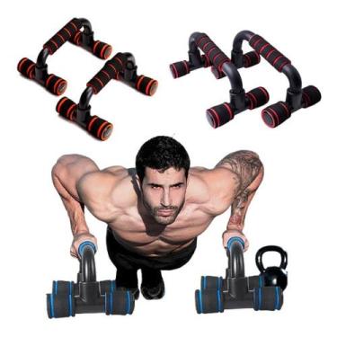 Imagem de Par Barras Para Flexões Em Casa Malhar Peitoral  Braço Tríceps Treino 