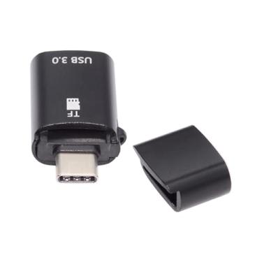 Imagem de xiwai Adaptador de leitor de cartão 10Gbps tipo C USB-C para USB 3.0 fêmea OTG e Micro-SD TF para celular, laptop, tablet