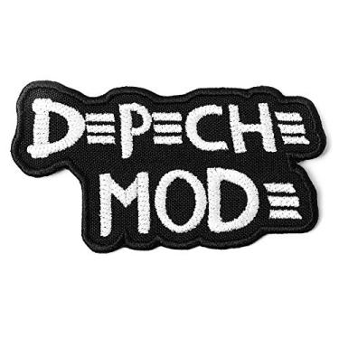 Imagem de Remendo DM Iron-On, Synth-Pop, New Wave, Dance, Eletrônico, Banda de Rock Alternativa, Bordado (9 cm x 5,8 cm)
