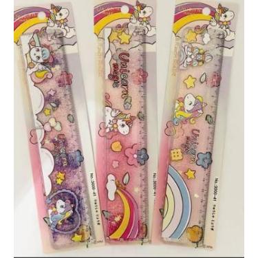 Imagem de Régua Menininhas com Glitter 20 CM - magic, 2 reguas