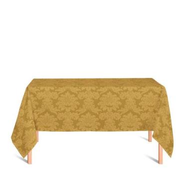 Imagem de Toalha de Mesa Retangular em Tecido Jacquard 100% Poliéster Medalhão D